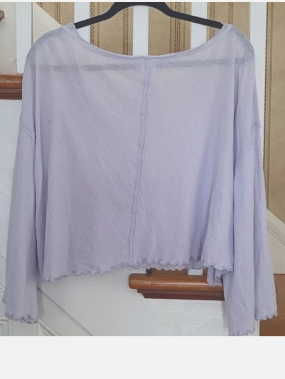 WE THE FREE Bird Gang Purple  Longsleeve Shirt Top Size Small - Picture 2 of 5